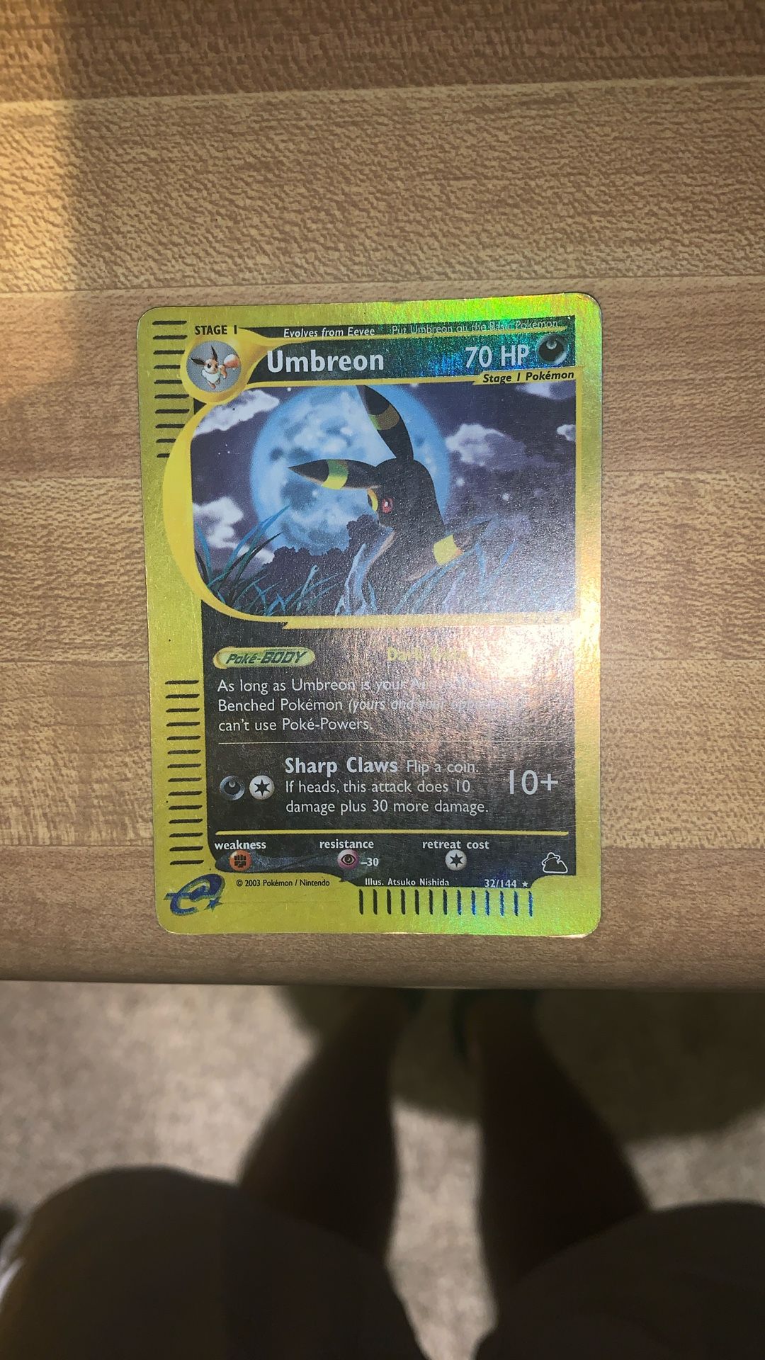 Umbreon Reverse Holo Rare Card Great Condition