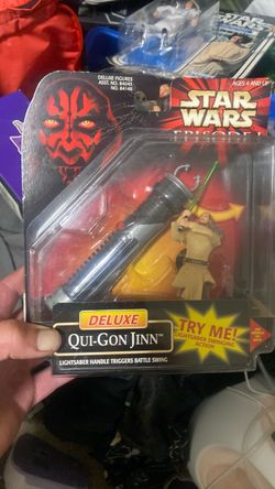 Star Wars Episode I Deluxe Qui-Gon Jinn Figure