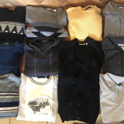 BUNDLE PRICED:   Sweaters And Zipper Fleece Jackets
