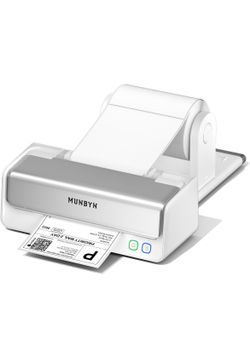 MUNBYN Replaceable Print-Head Bluetooth Thermal Label Printer with Paper Holder