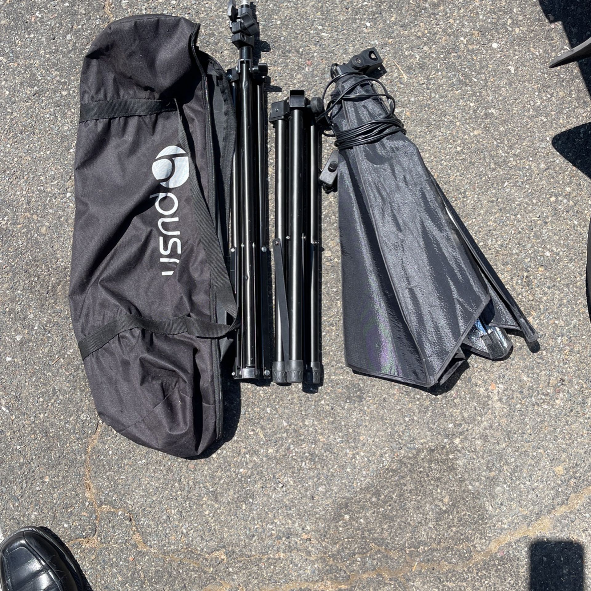 Impact Potrait Studio Light Kit with Umbrellas, Boom and Soft Case