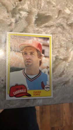 1981 Topps Dane iorg centered