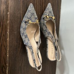 Women’s Blue Sling Backs