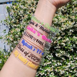 LED Light Up Party Wedding Bracelets Custom