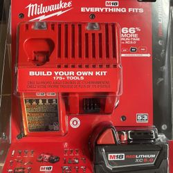 Milwaukee M18 5.0 Battery And Charger 