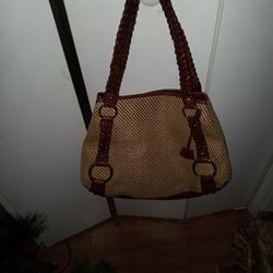 Vintage Banana Republican Woven Leather 