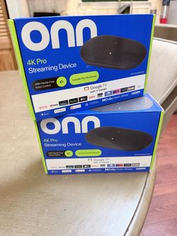 2 ONN 4 k Pro Streaming Devices