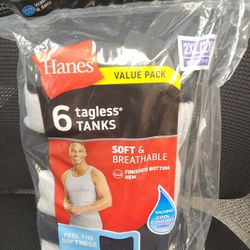 Hanes Tanks 6 Pack Size 2xl