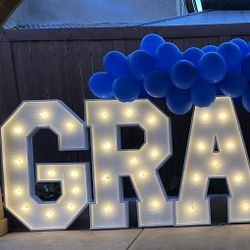 GRAD 23 Marquee Letters and Numbers 