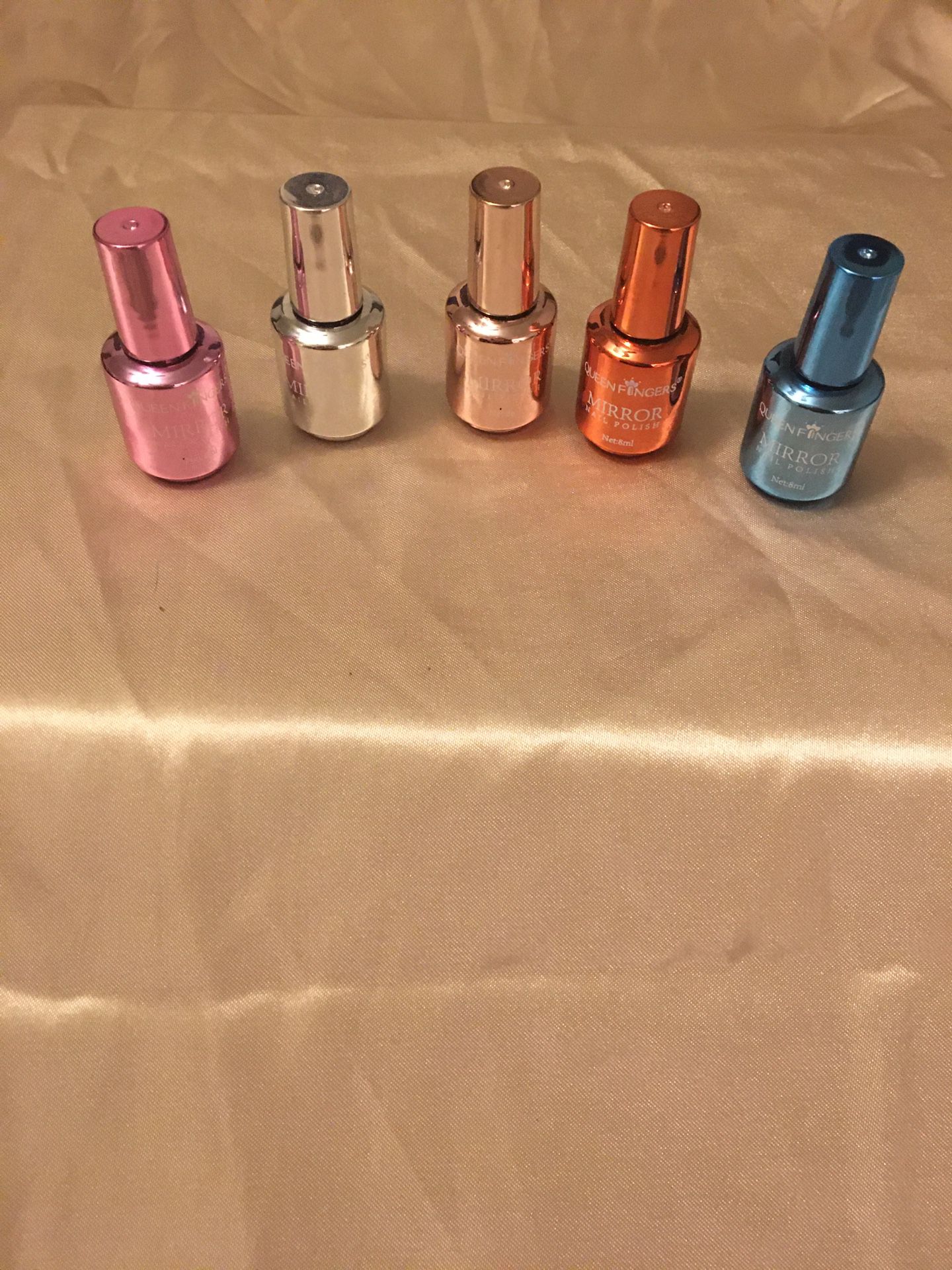 Metallic nail polish set