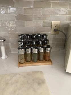 Spices With Tray Set