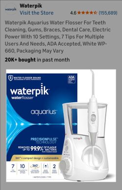 Waterpik Aquarius Water Flosser For Teeth cleaner