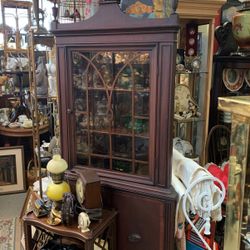 Mahogany corner cabinet
