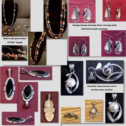 Jewelry Necklace pendant earrings Pearl sterling silver