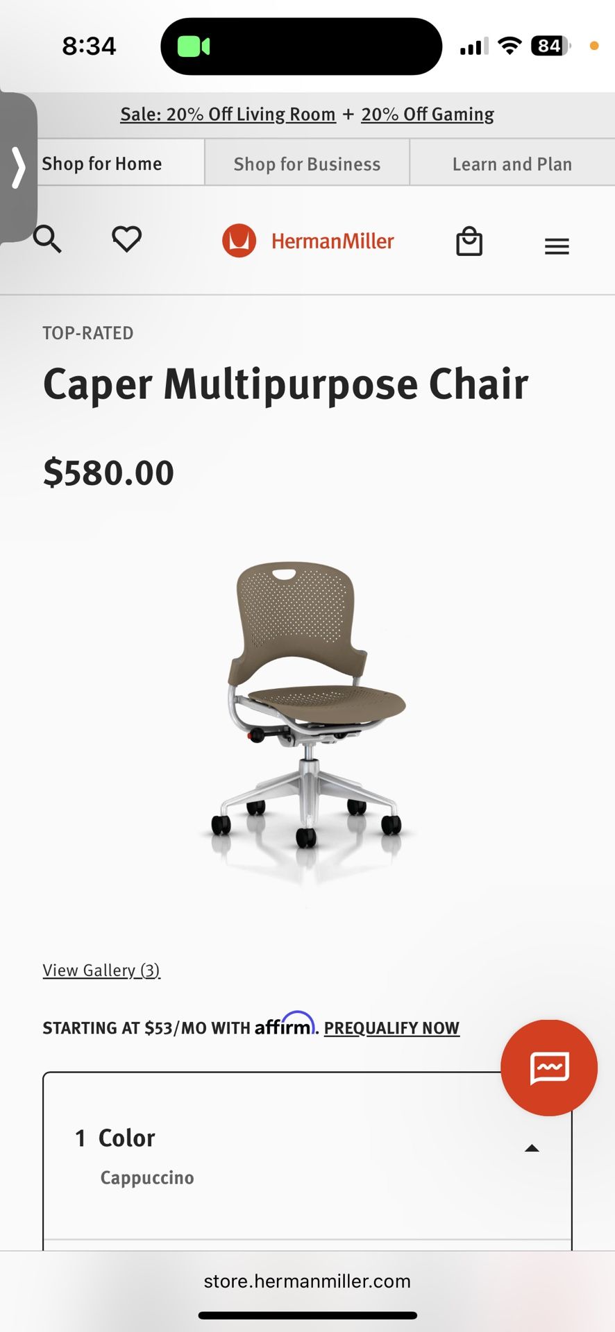 Herman Millar Caper Multipurpose Office Chair