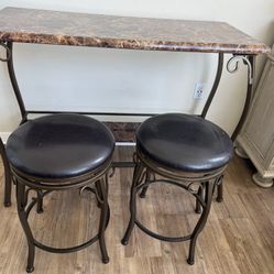 Table and chairs