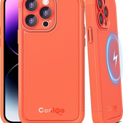 Brand: COOLQO Magnetic for iPhone 14 Pro Case [Compatible with MagSafe] iPhone 14 Pro Magnetic Case, Mil-Grade Drop Protection iPhone 14 Pro Phone Cas