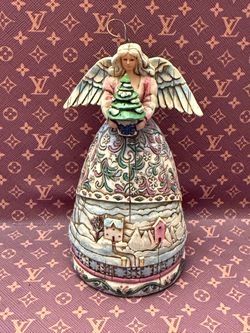 Jim Shore Landscape Sleeps  4.75” Angel Heartwood Creek 2006