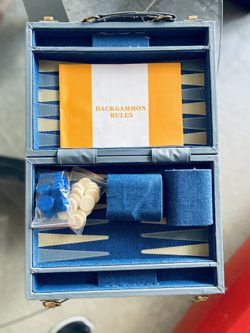 Travel Backgammon Game in Briefcase