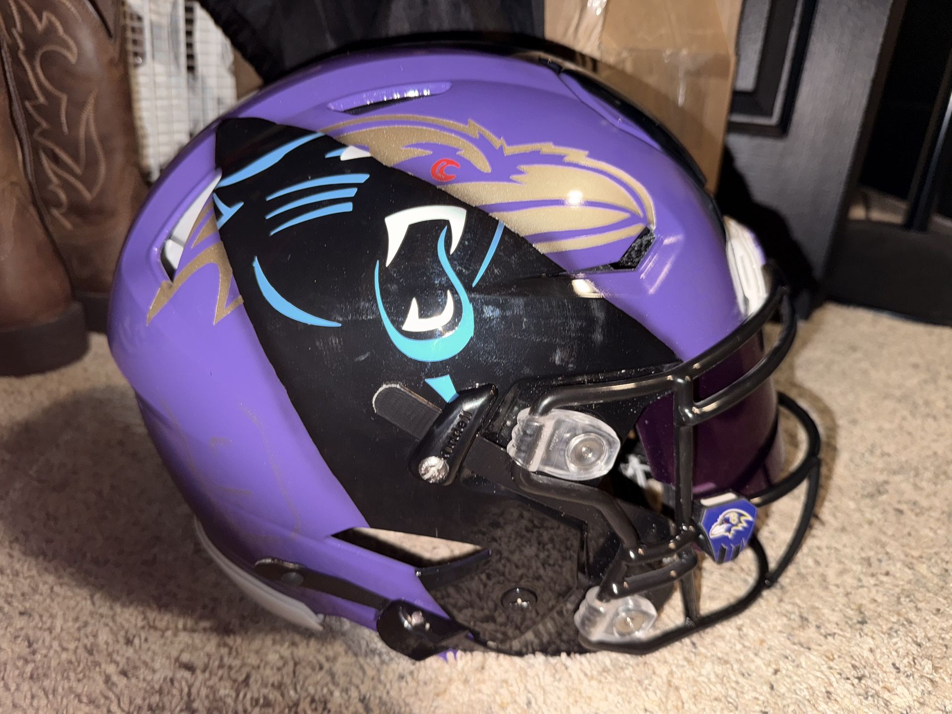 Ravens/Panthers Speedflex Helmet Authentic