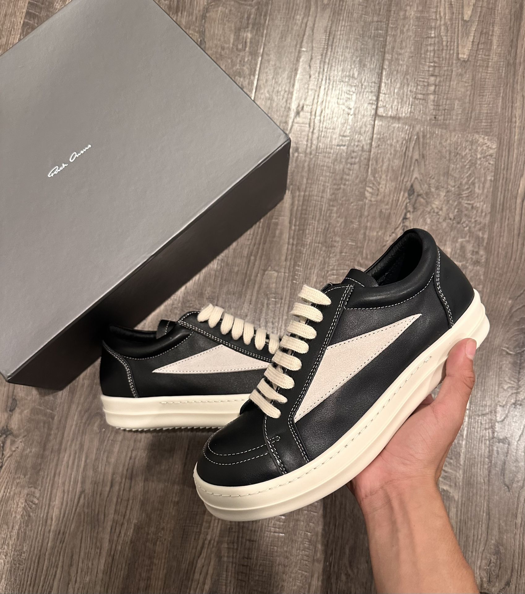 Rick Owen Vans ‘Black Leather’