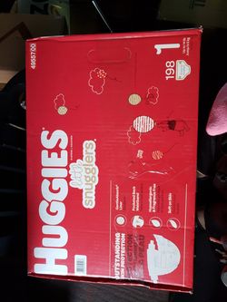 Diapers size 1 huggies 198 count