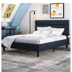 Blue Queen Size Bed 