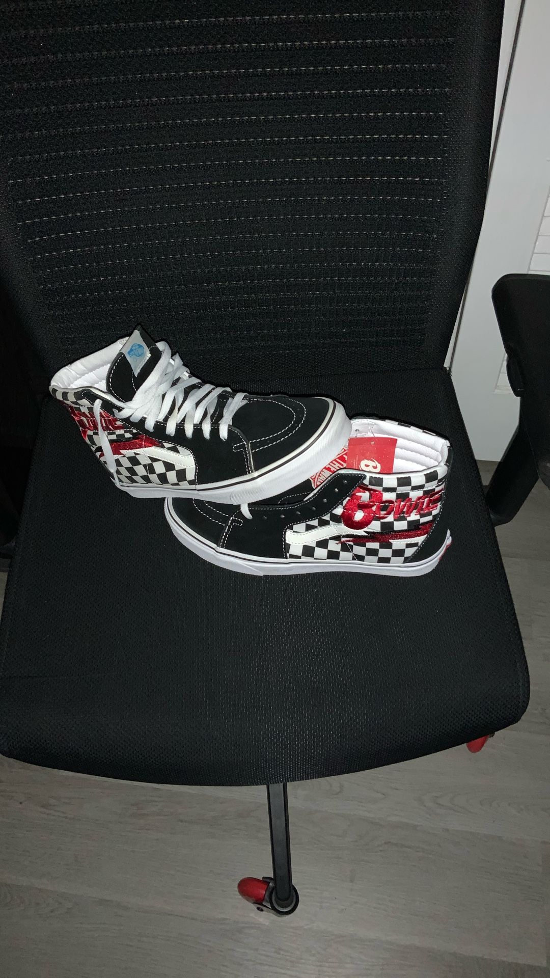 David Bowie Vans Checkered