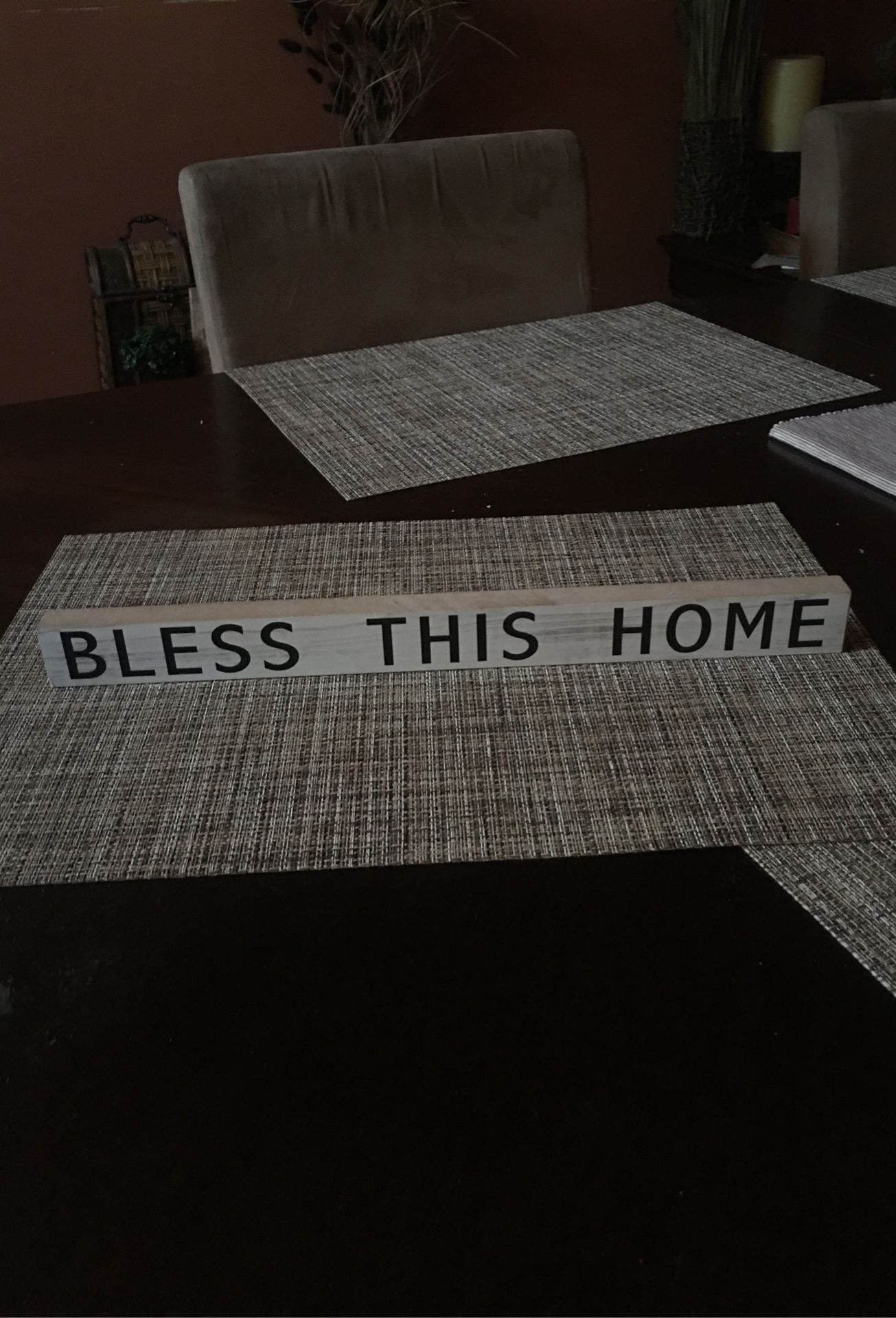 Bless home sign