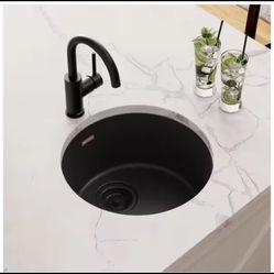 Elkay Quartz Classic 18" Drop-In/Undermount Single Bowl Granite/Quartz Bar Sink