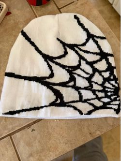Spider web beanie