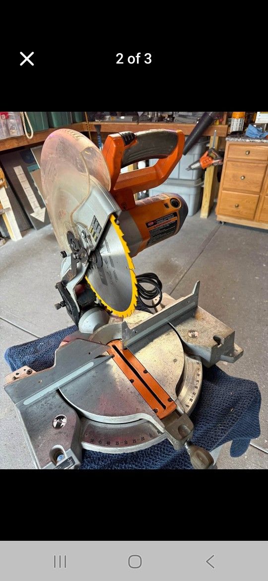 Rigid 12in Double Bevel Miter Saw  