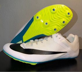 Mens Nike Zoom Rival Sprint Track Field Sprinting Spikes White SZ 9.5 FZ9663-102