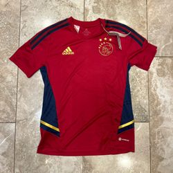 Youth Adidas Soccer Jersey Ajax Training Football Jersey 22/23 H58261 Sz Large
