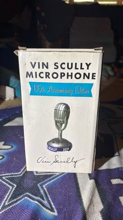 Rare Vin Scully Microphone 65th Anniversary Edition 2014