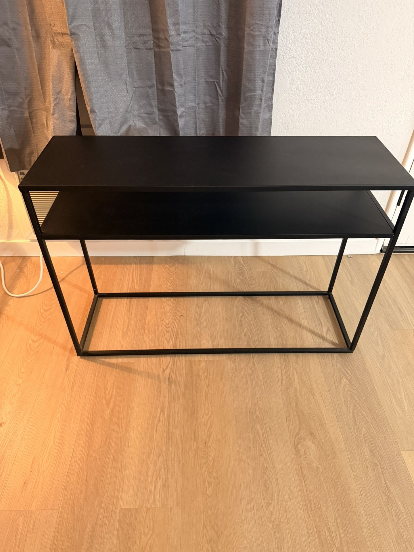 Modern Black Metal Console Table