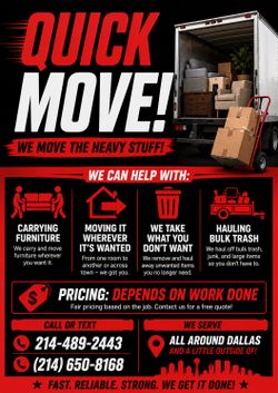 We can help you with moving