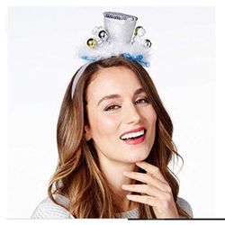 Celebrate Shop New Years Hat Headband Silver