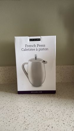 NIB Epicure Stainless French Press