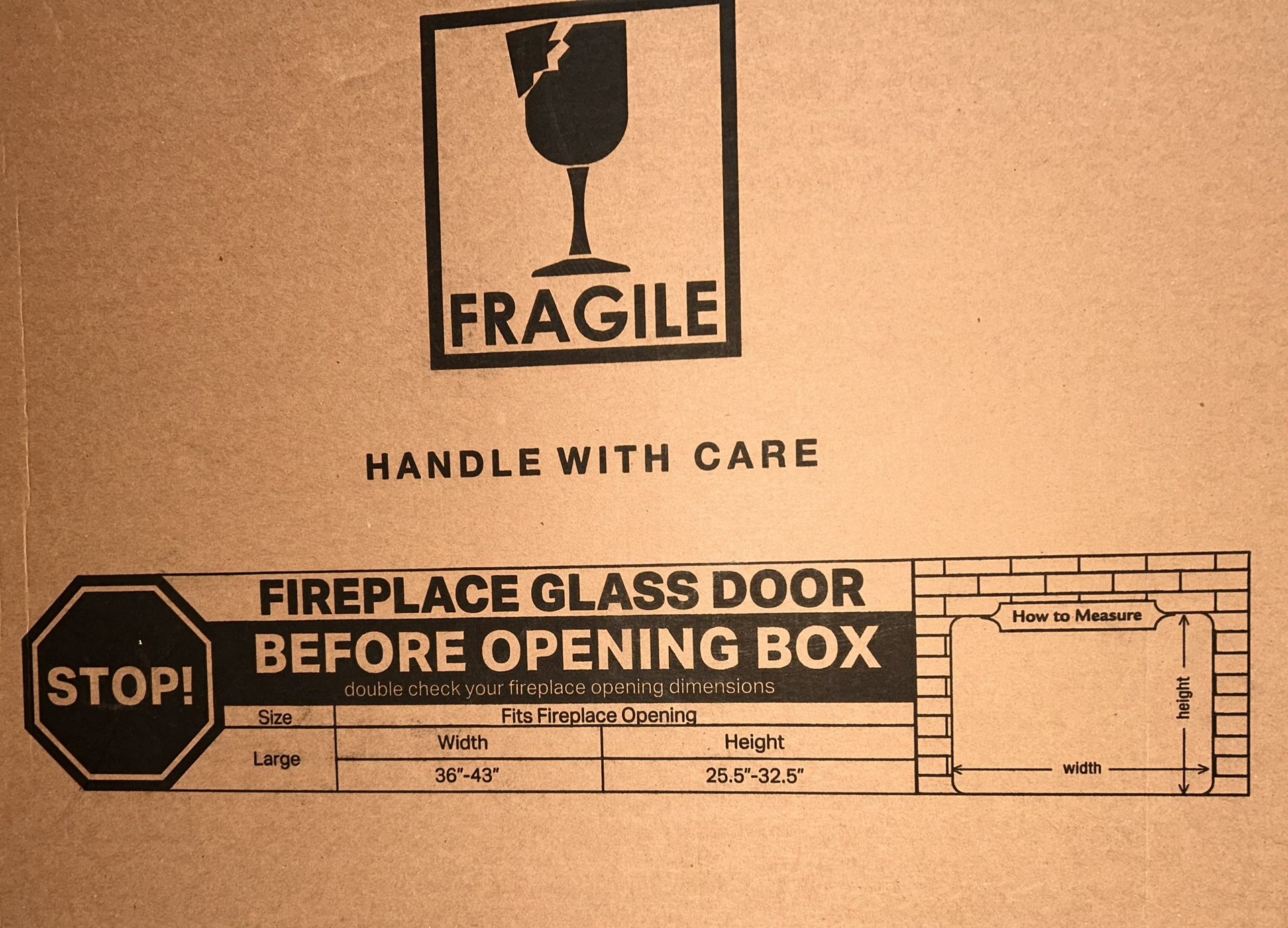 Fireplace Glass Fire Screen 