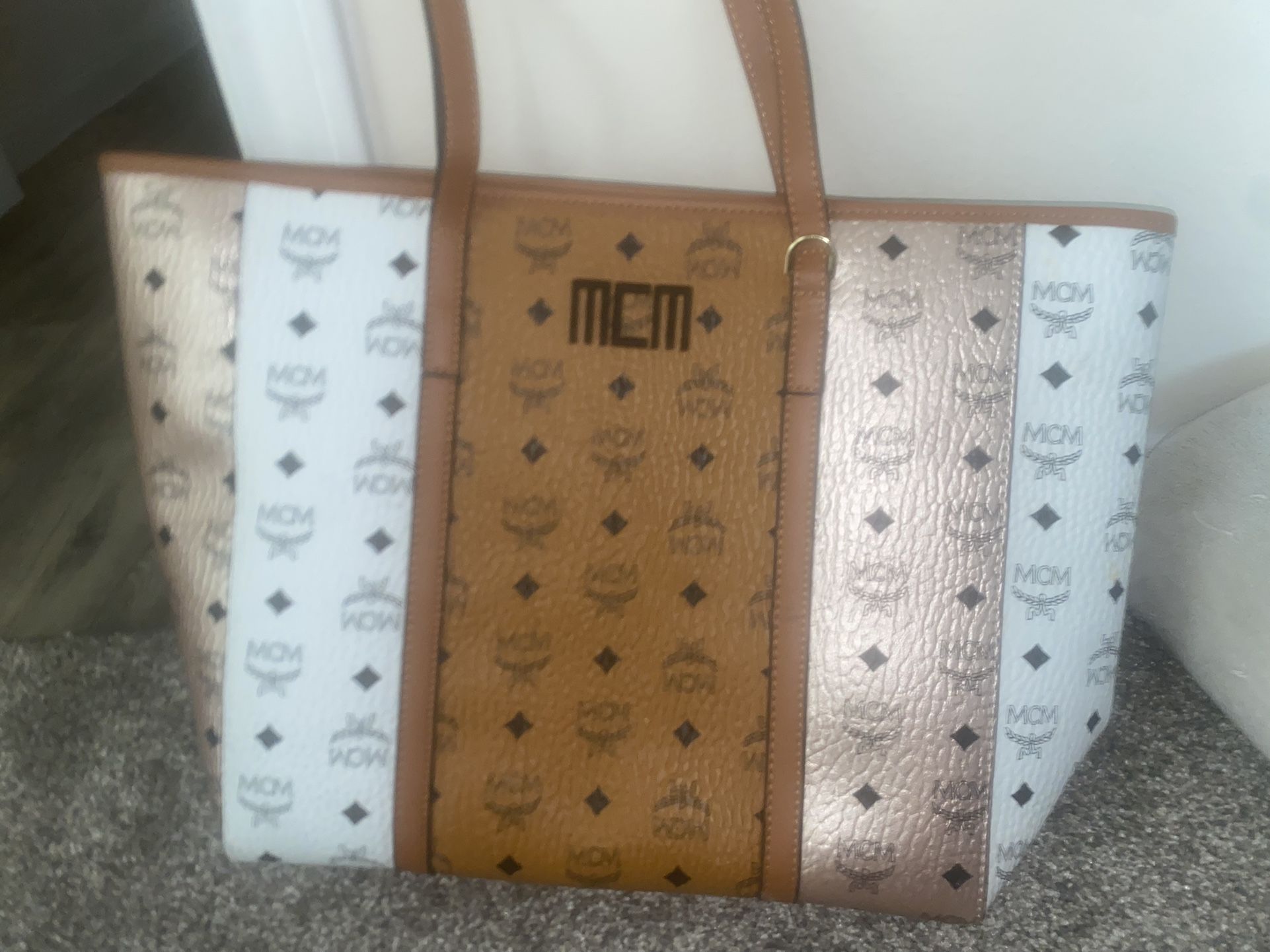 Designer MCM Medium Tote Bag