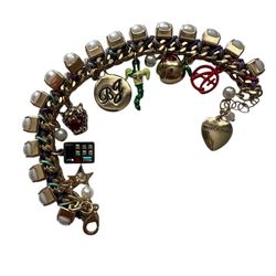 Betsey Johnson Charm School Charm Bracelet MSRP $78