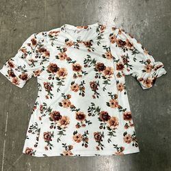 Floral Print Ladies’  Petite Blouse 