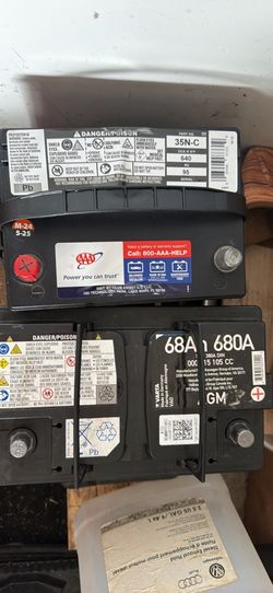 Top post fully charged AGM batteries