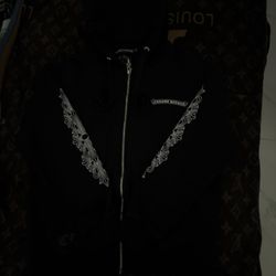 Chrome Hearts Hoodie Black And Pink 