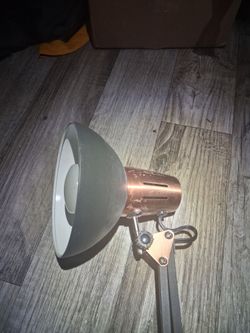 Industrial Adjustable Clip-On Desk Lamp