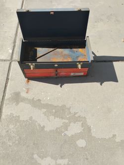 Old machine is tool boxes