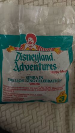 McDonald’s Disneyland Adventures Simba