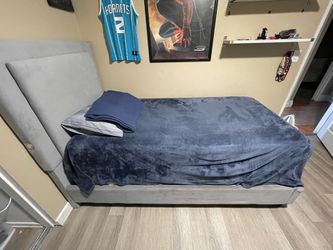 Grey Twin Size Bed