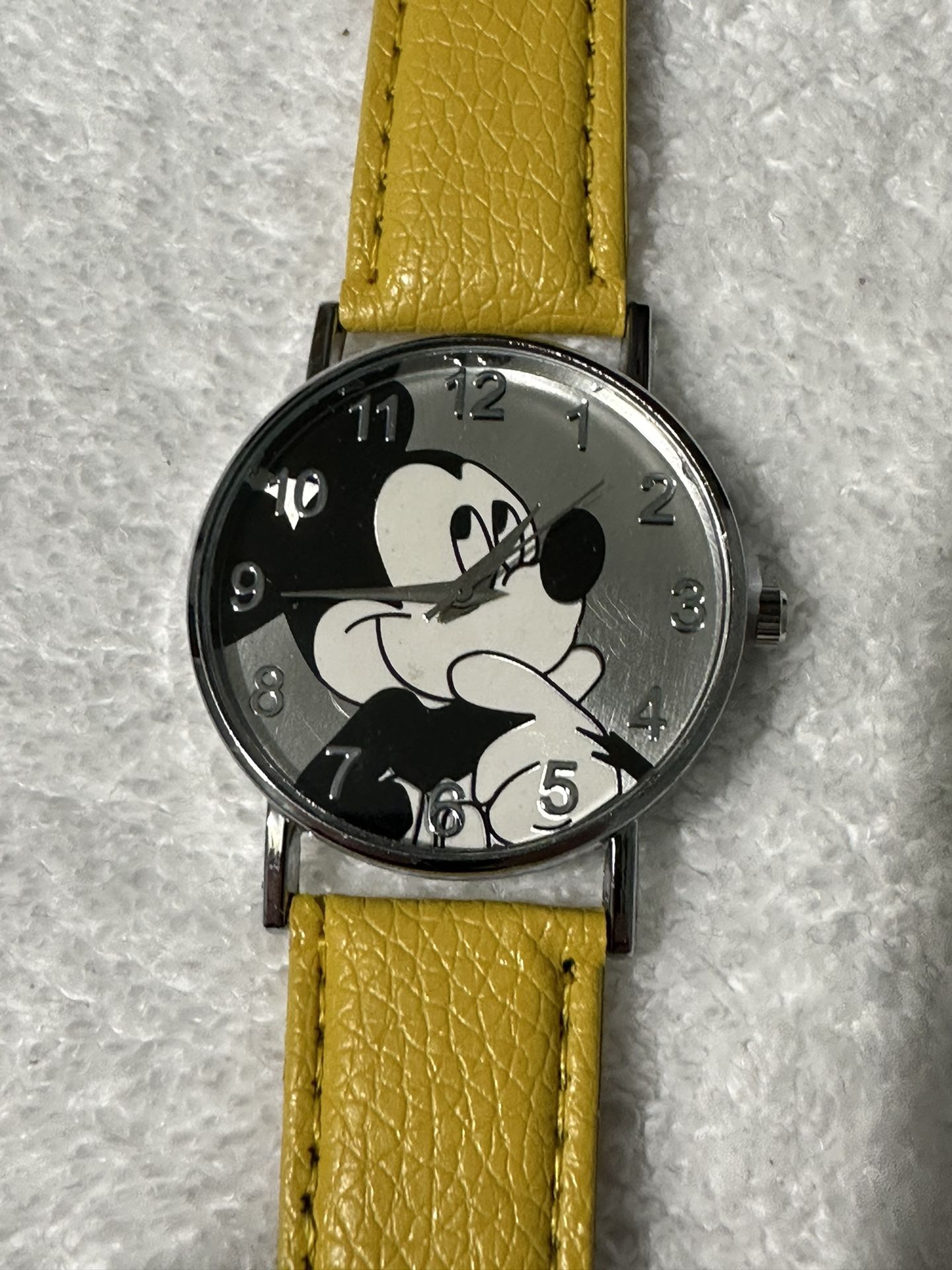 Mickey Watch- Goldish Band- New 